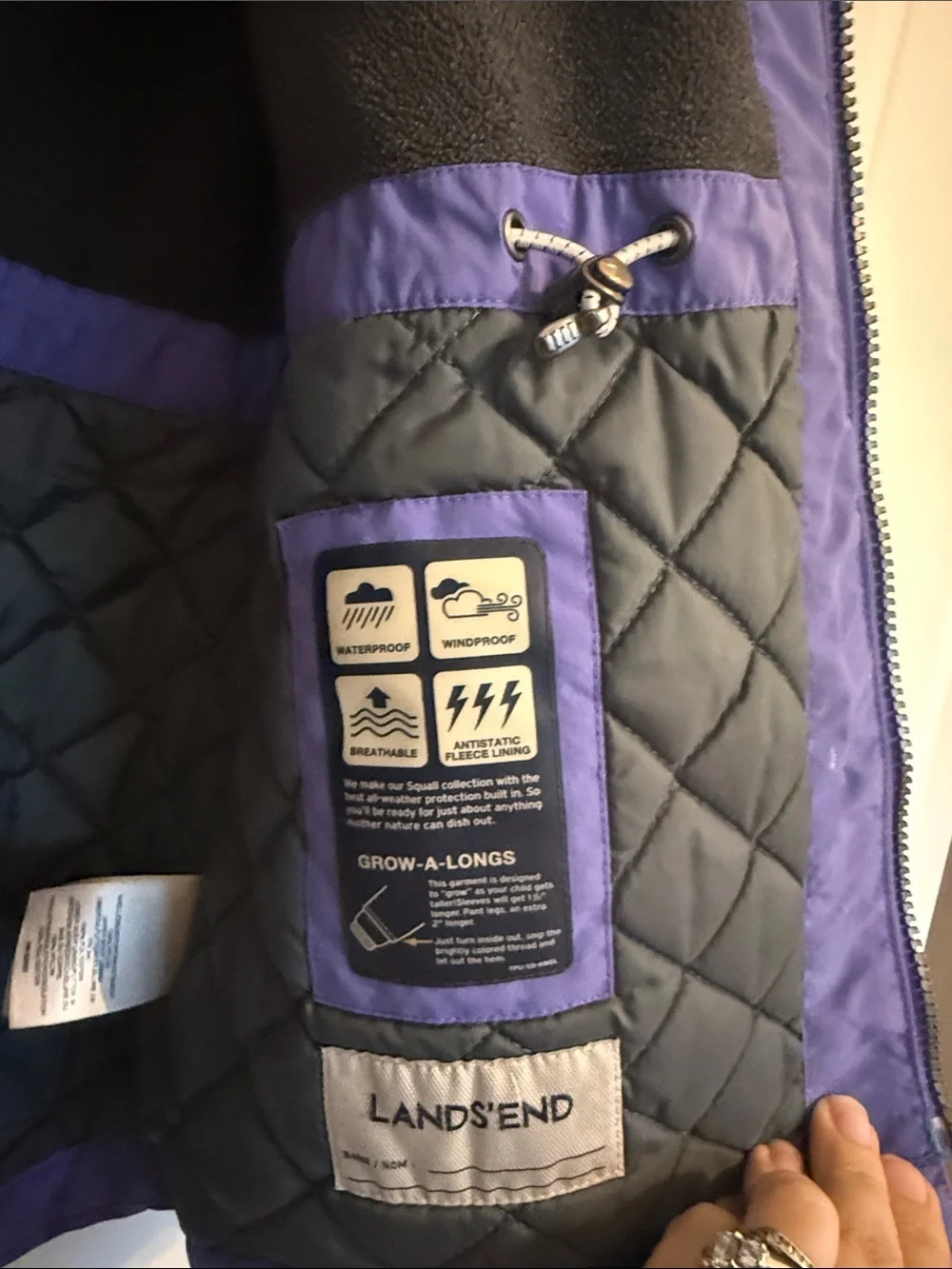Lands End Winter Jacket Sz M (10-12)